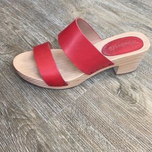 Cute Red Madewell Mules/Clogs